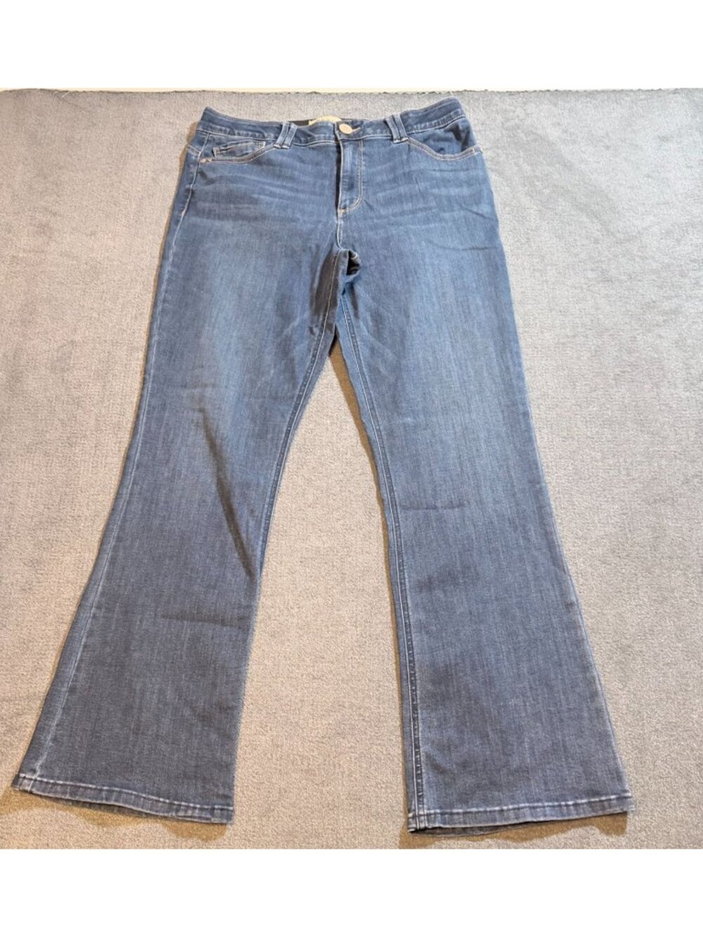 Momcore Y2K Revival Retro Ab Technology Tummy Control Bootcut Jeans SZ 14